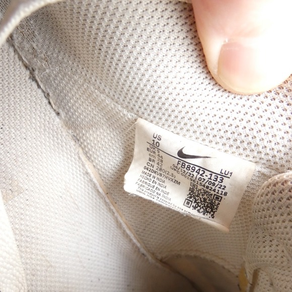 Nike Court Vision Low FB8942-133 Mens US 10 Shoes Sail Dark Beetroot Sneakers - Picture 8 of 10